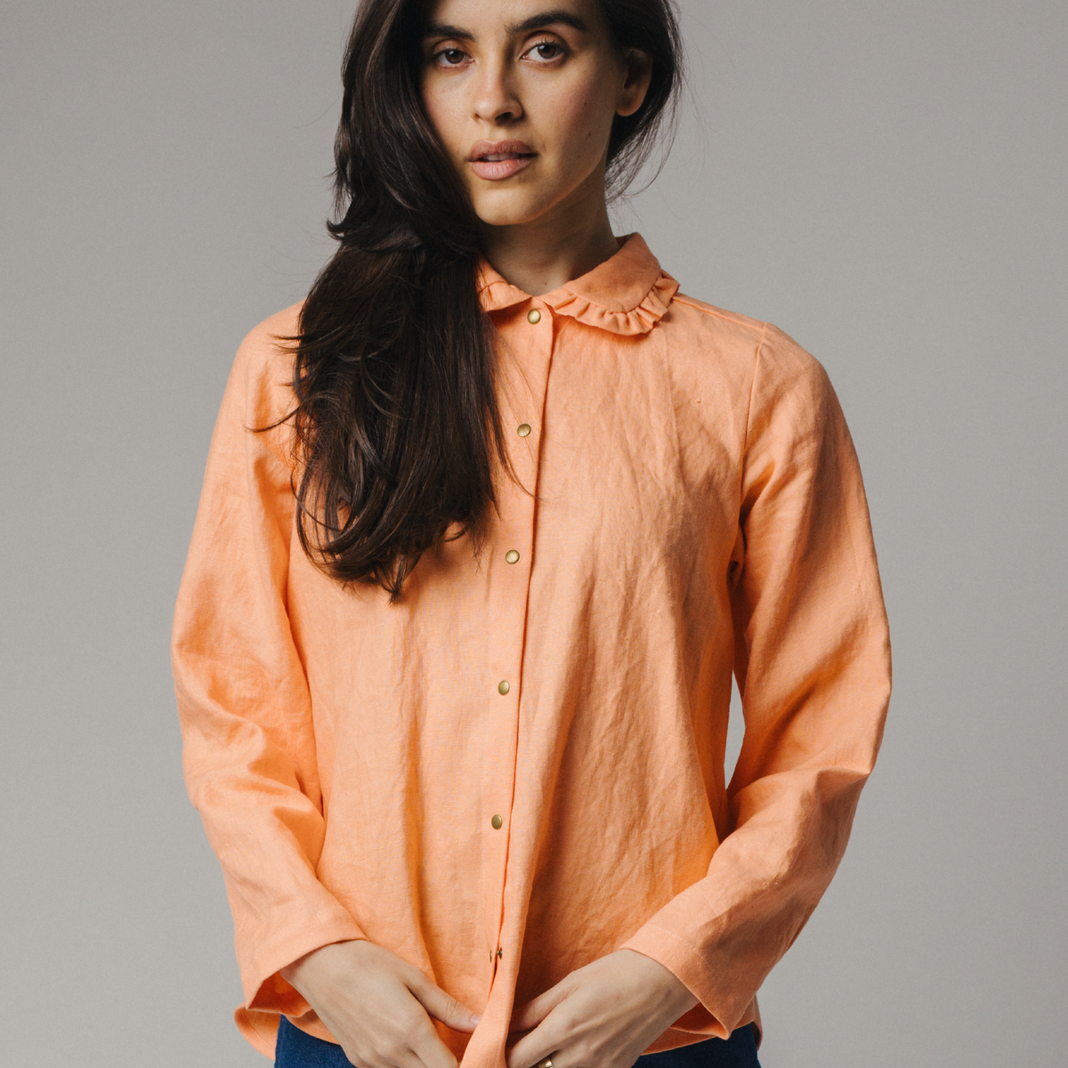 celine dress shirt Cotton-Poplin Shirt - white