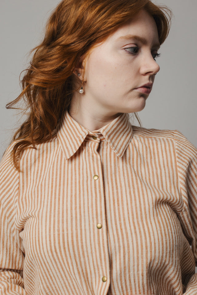 Celine Shirt - Handwoven Cotton