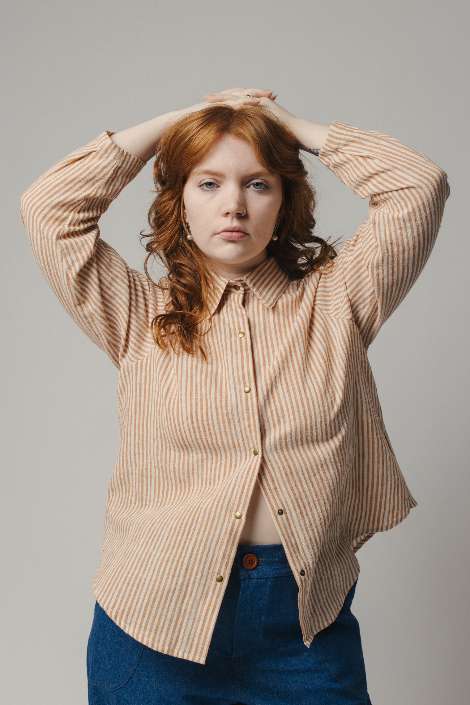 Celine Shirt - Handwoven Cotton