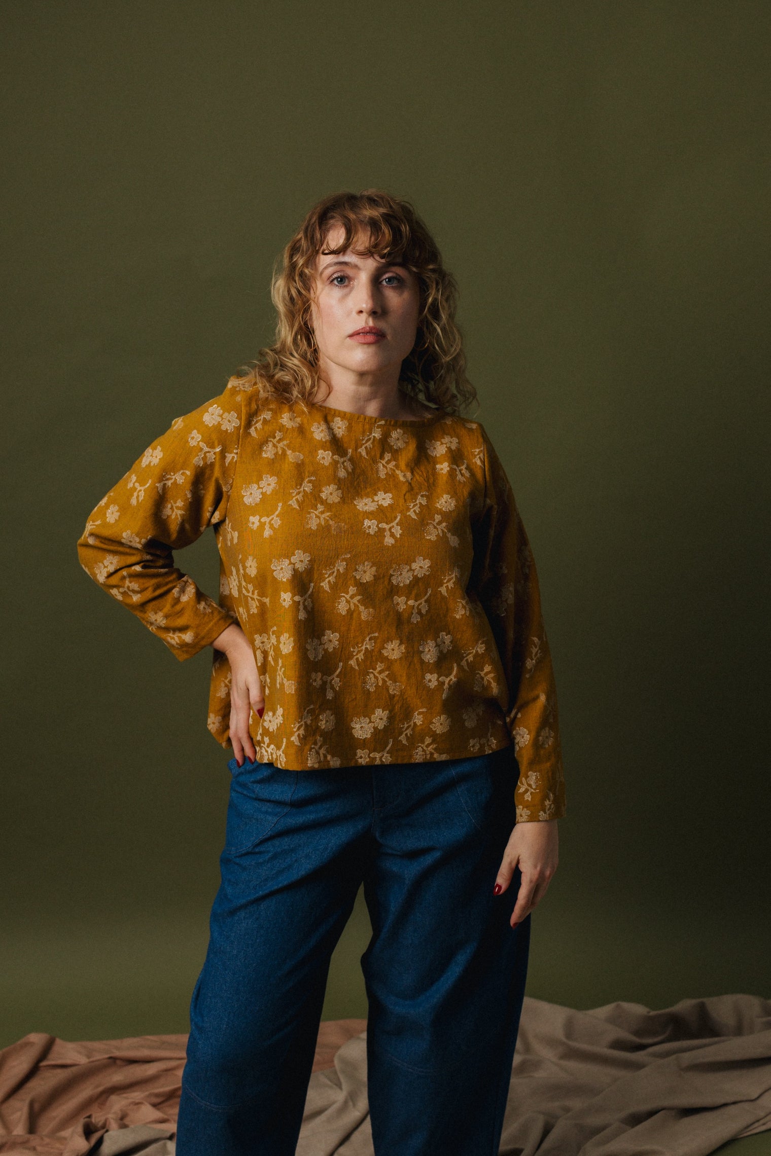 Opal Top - Block Printed Cotton