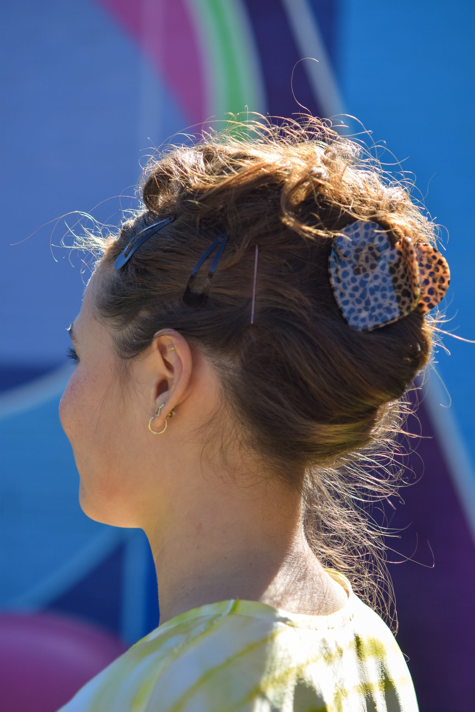 Hair Claw - Tortoise Heart + French Bow