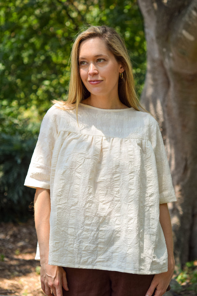 Claire Blouse - Handwoven Cotton