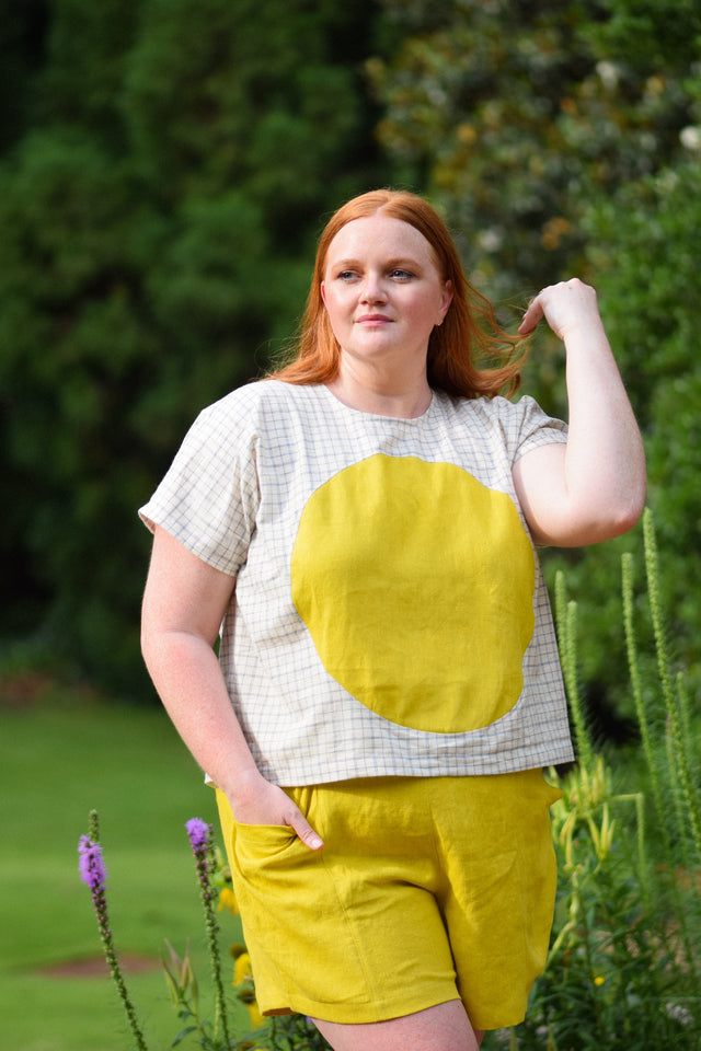 Circle Top - Handwoven Cotton