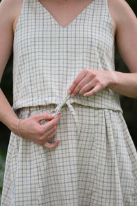 Iris Top - Handwoven Cotton