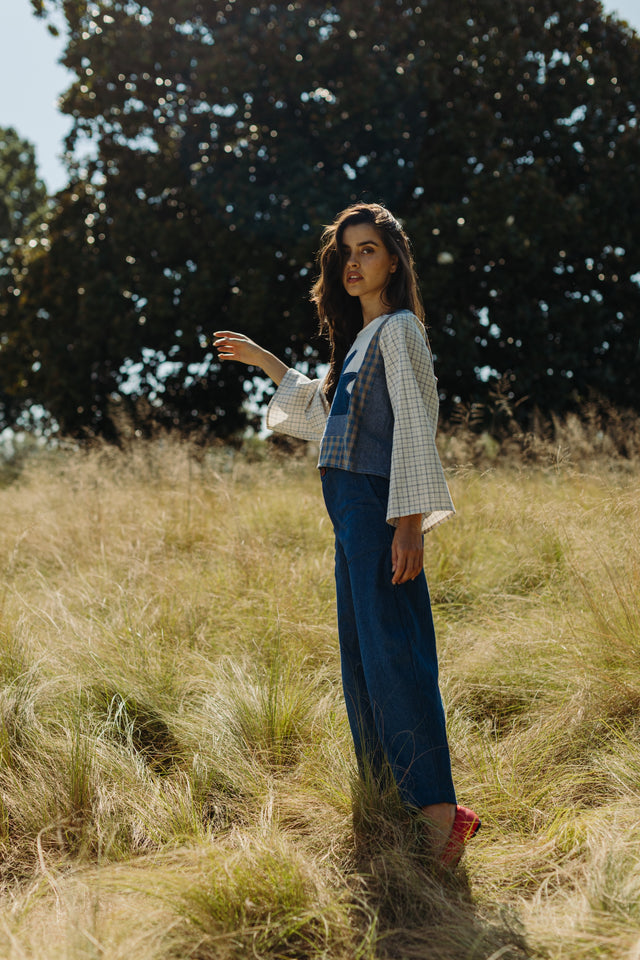 Long Sleeve Geometry Top