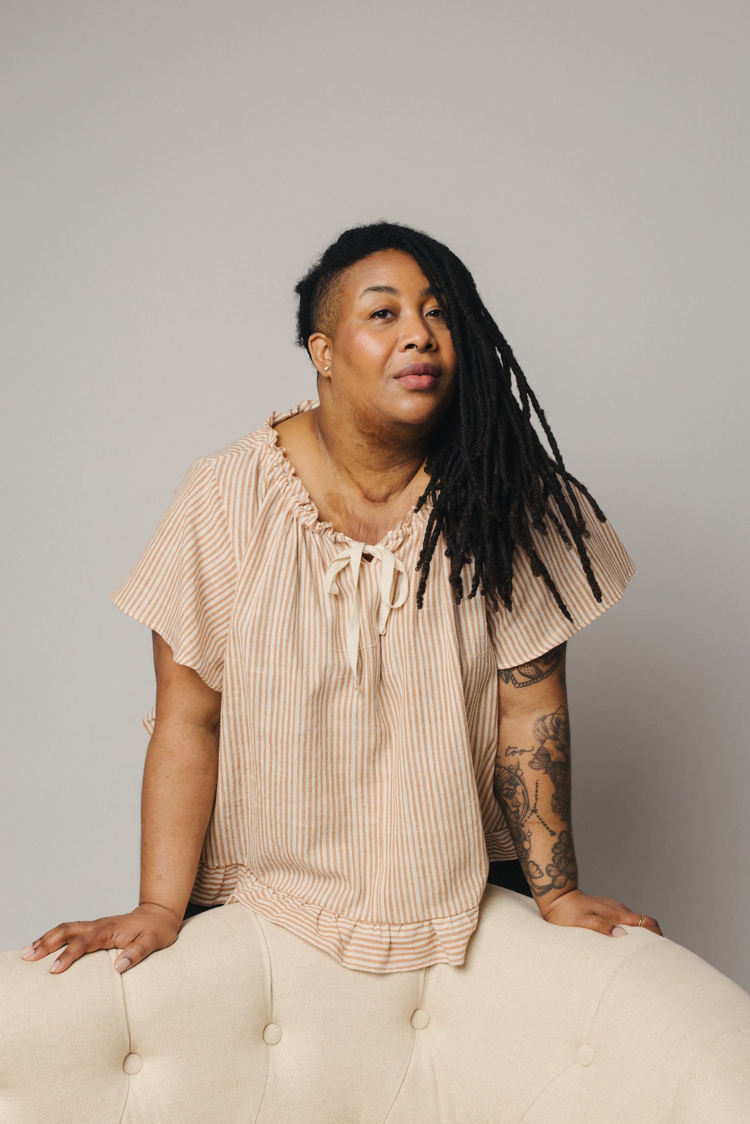 Zoe Blouse - Handwoven Cotton