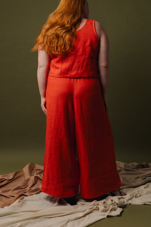 Adrian Wrap Pant - Linen