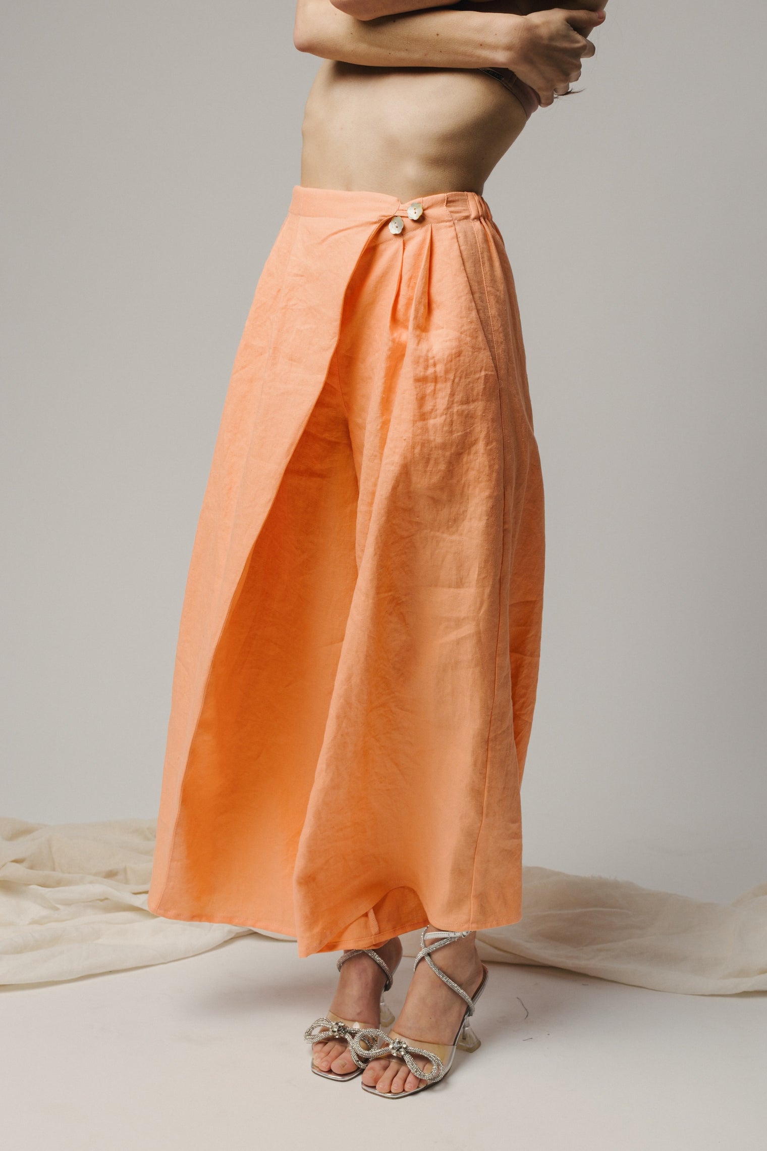 Adrian Wrap Pant - Linen