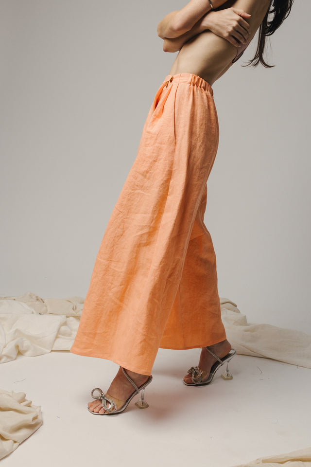 Adrian Wrap Pant - Linen