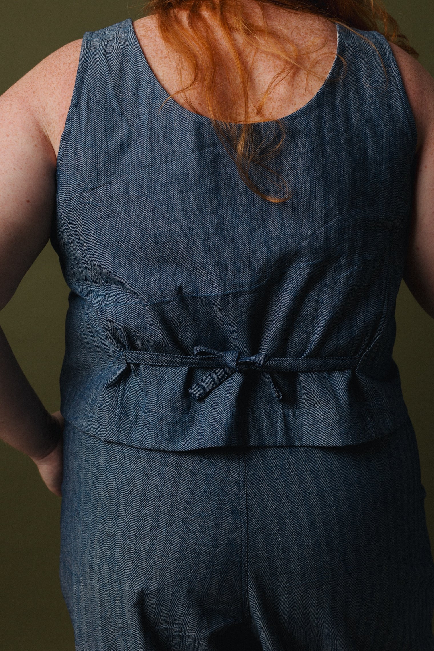 Cecily Vest - Denim