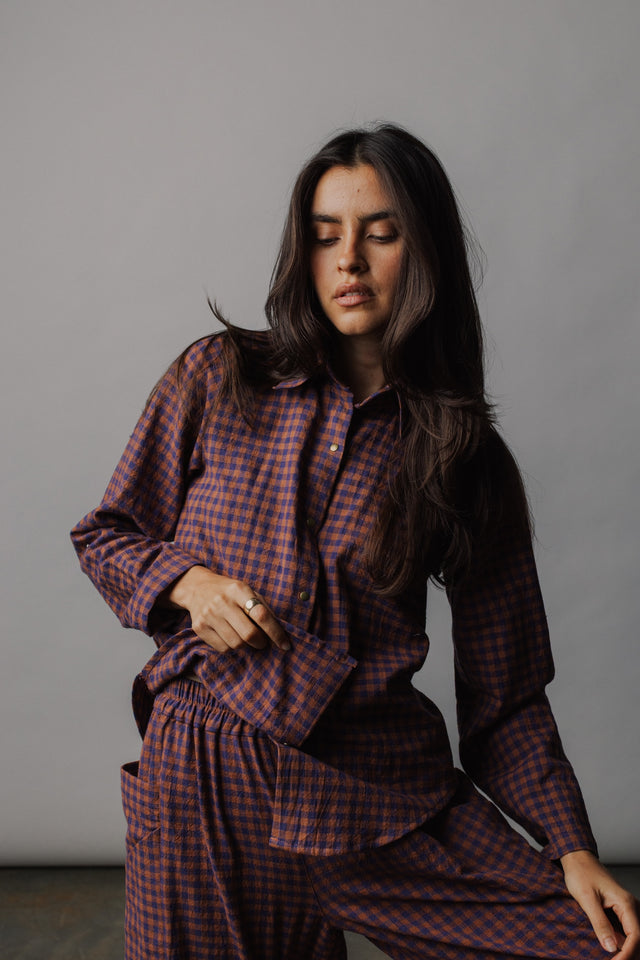 Celine Shirt - Handwoven Cotton