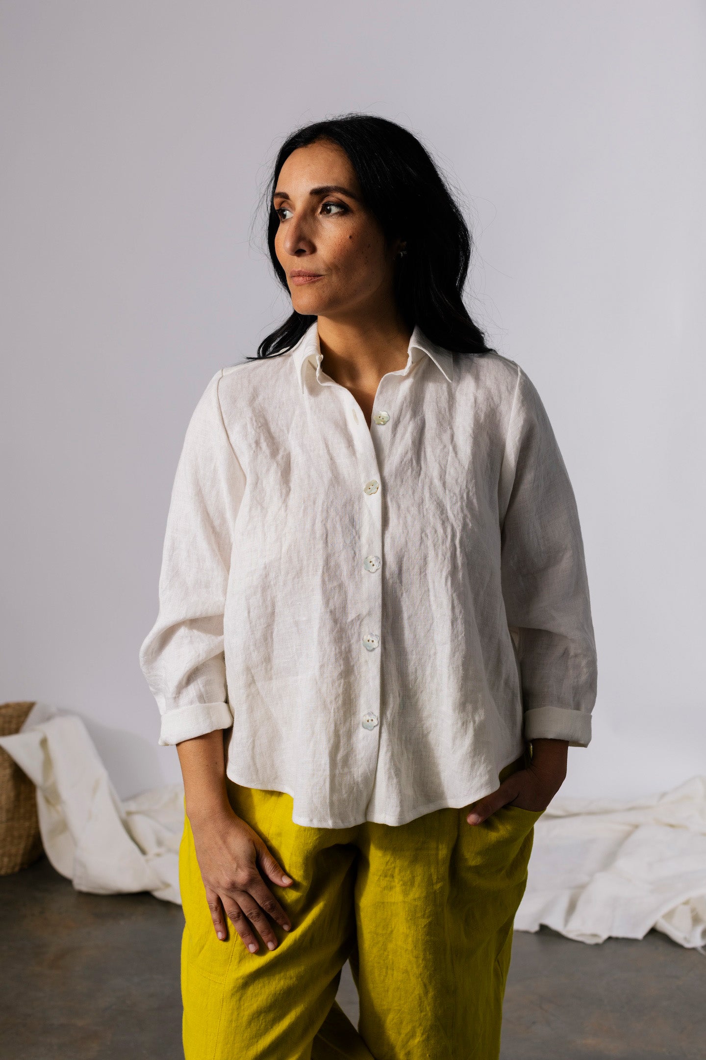 CELINEシャツ Celine Shirt - Linen – Pamut Apparel