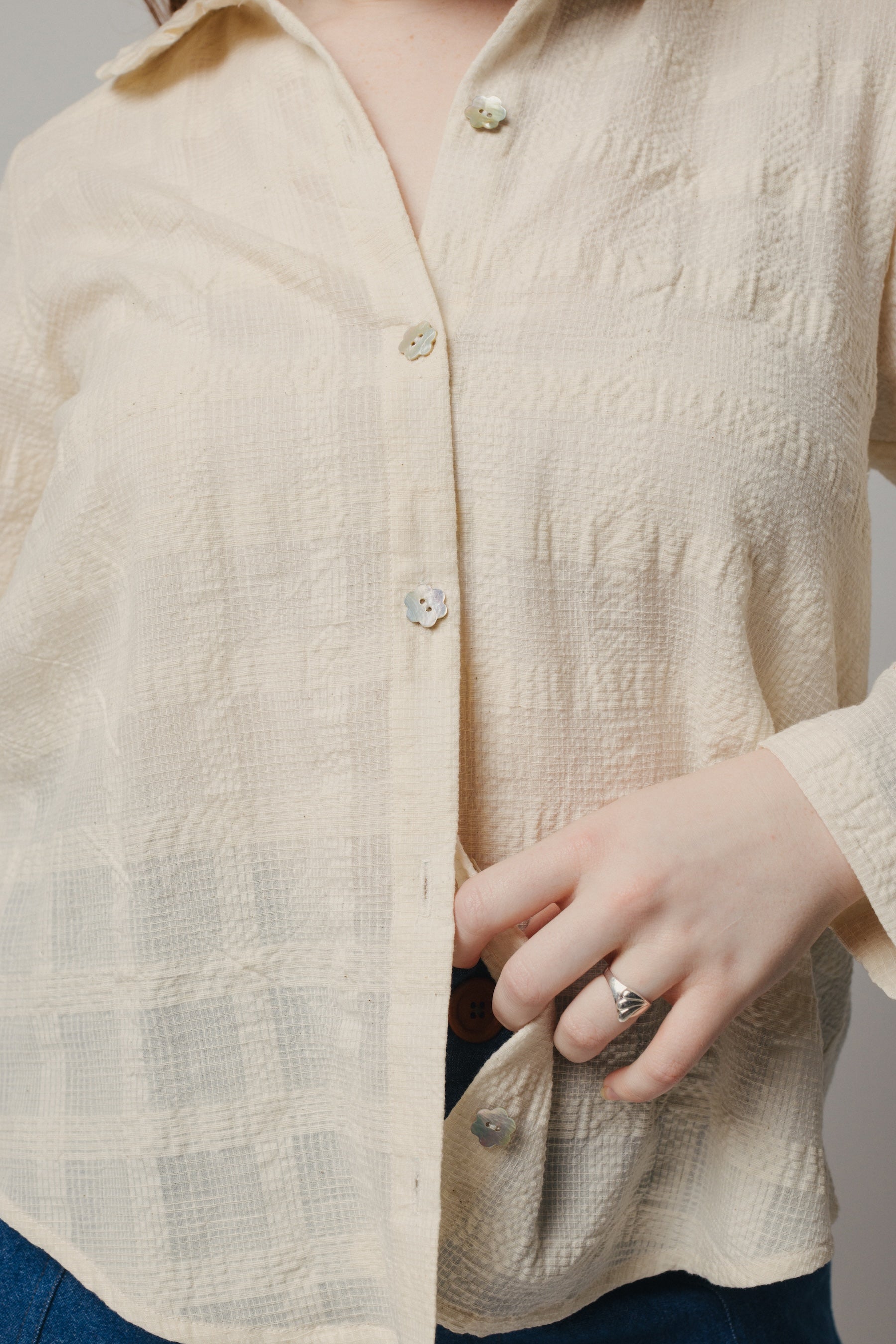 Celine Shirt - Handwoven Cotton – Pamut Apparel