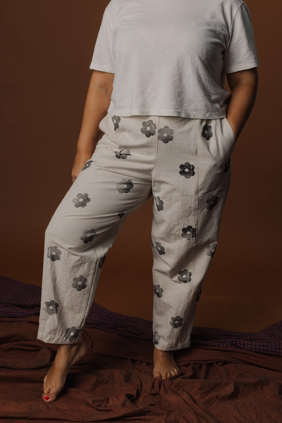 Emil Taper Pant - Block Print on Workcloth