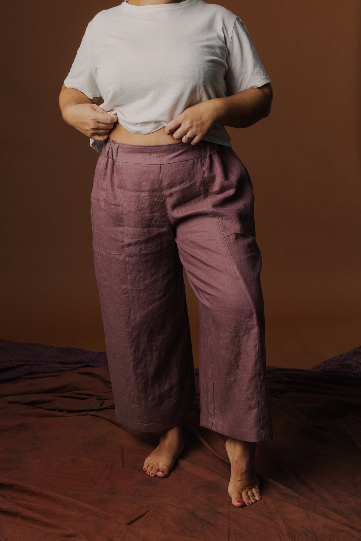 Emil Easy Crop Pant - Linen