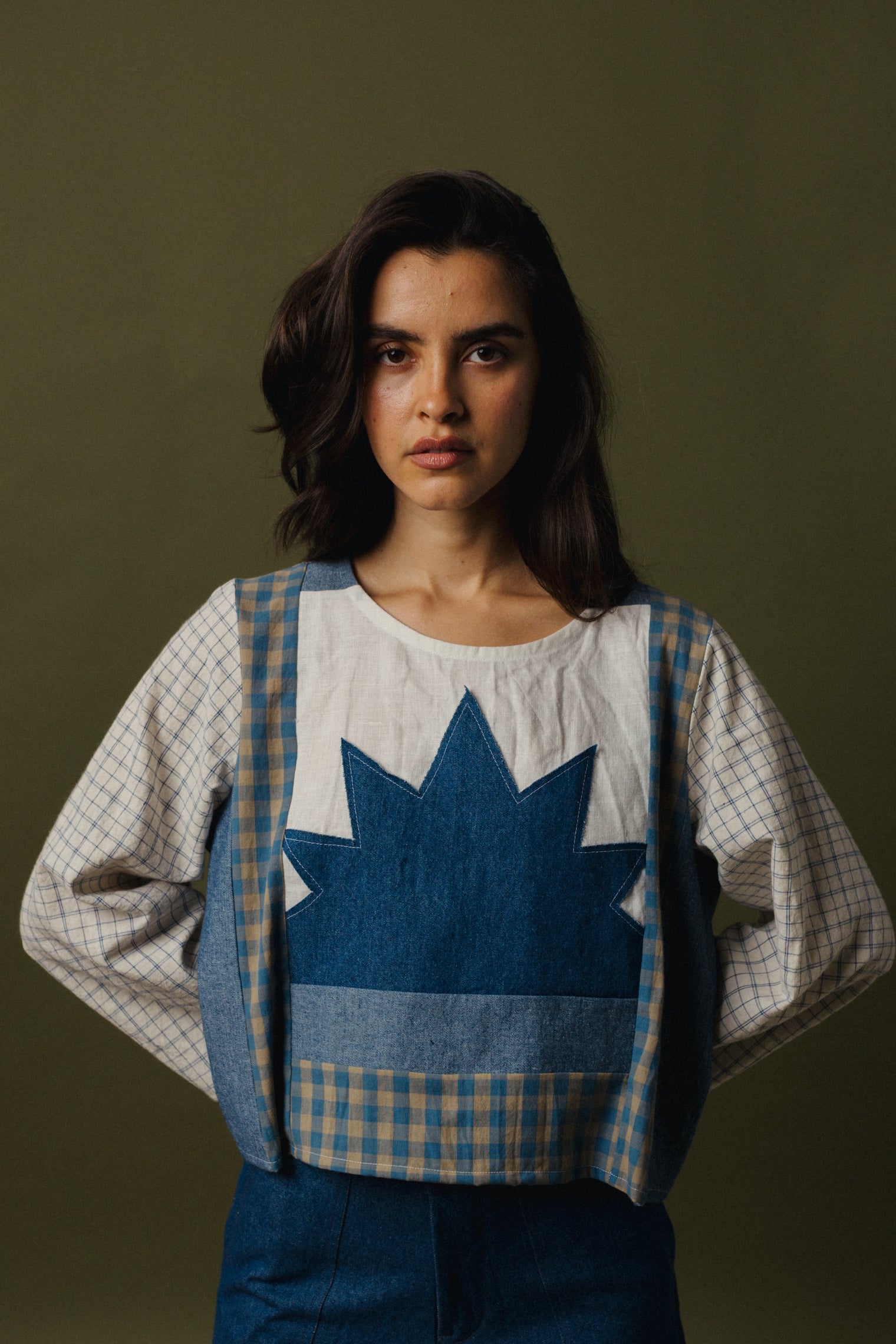 Long Sleeve Geometry Top
