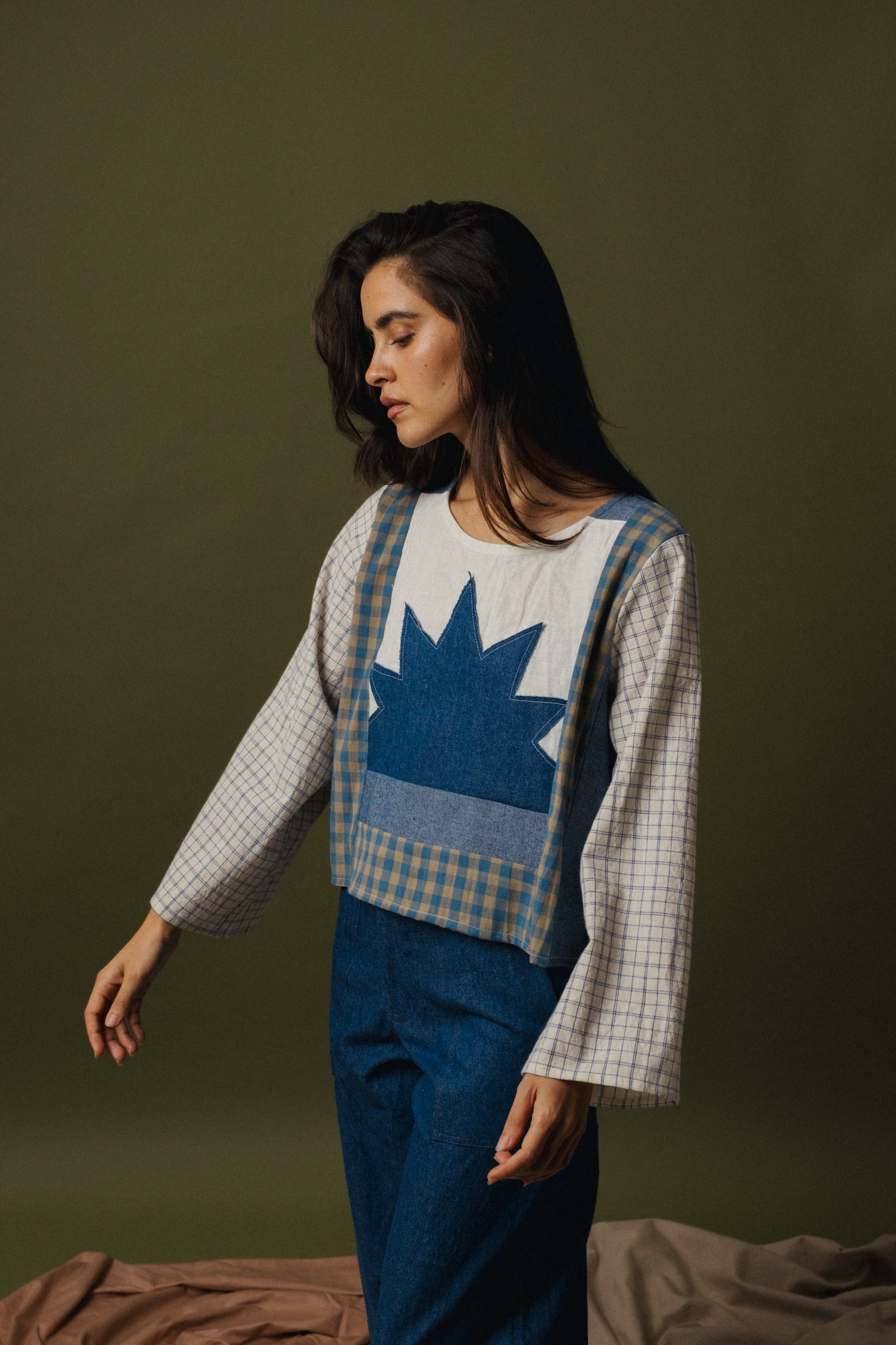 Long Sleeve Geometry Top