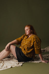 3/4 Sleeve Hanna Top - Block Printed Cotton