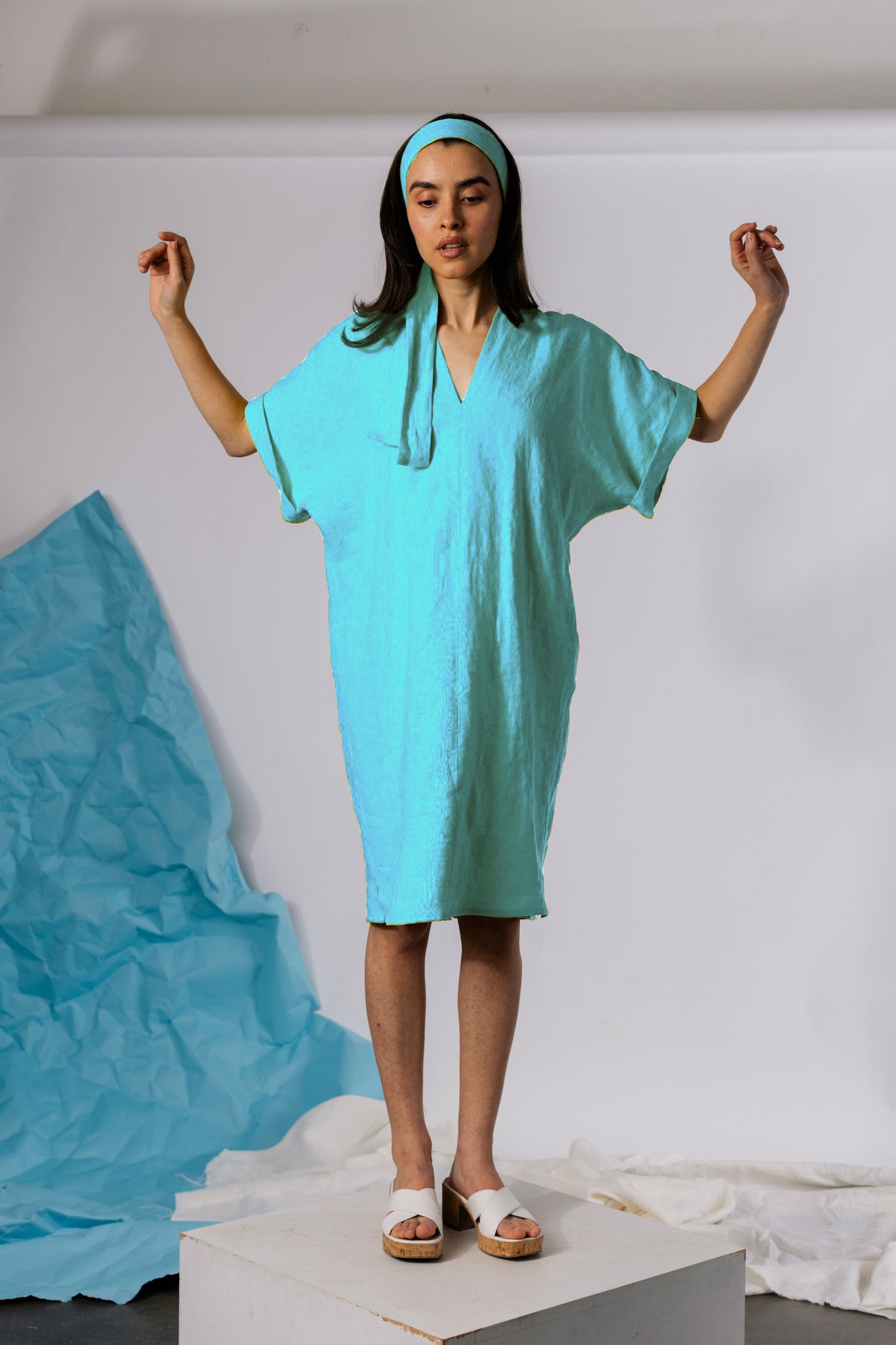LIMITED EDITION Judith Dress - Mermaid Linen