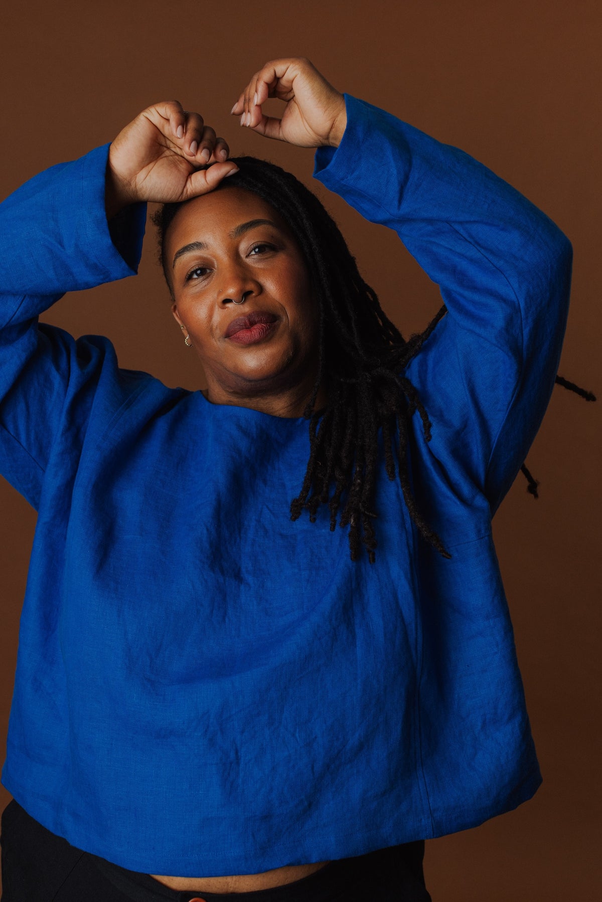 Molly Long Sleeve Top - Linen