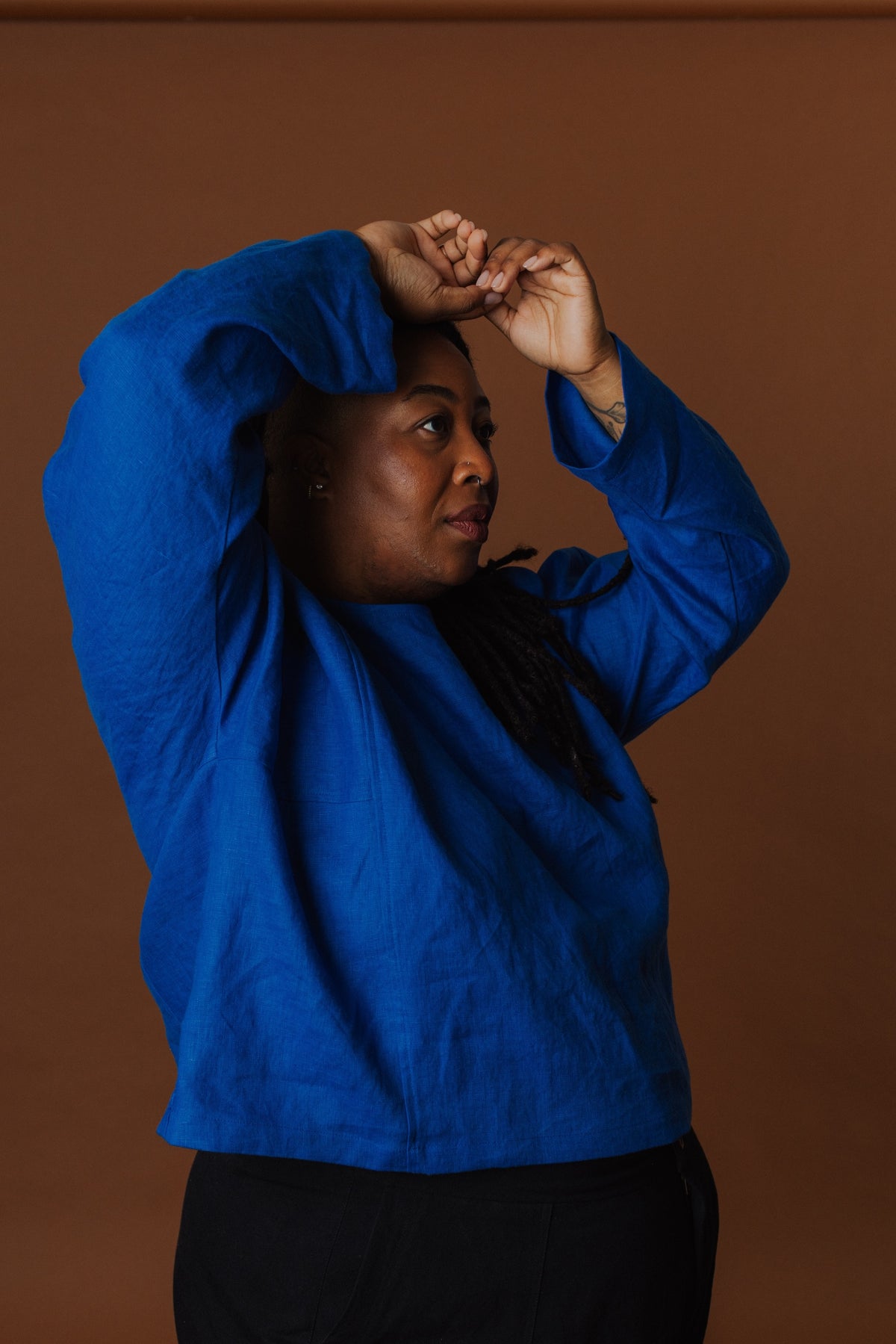 Molly Long Sleeve Top - Linen