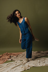 Cecily Vest - Denim