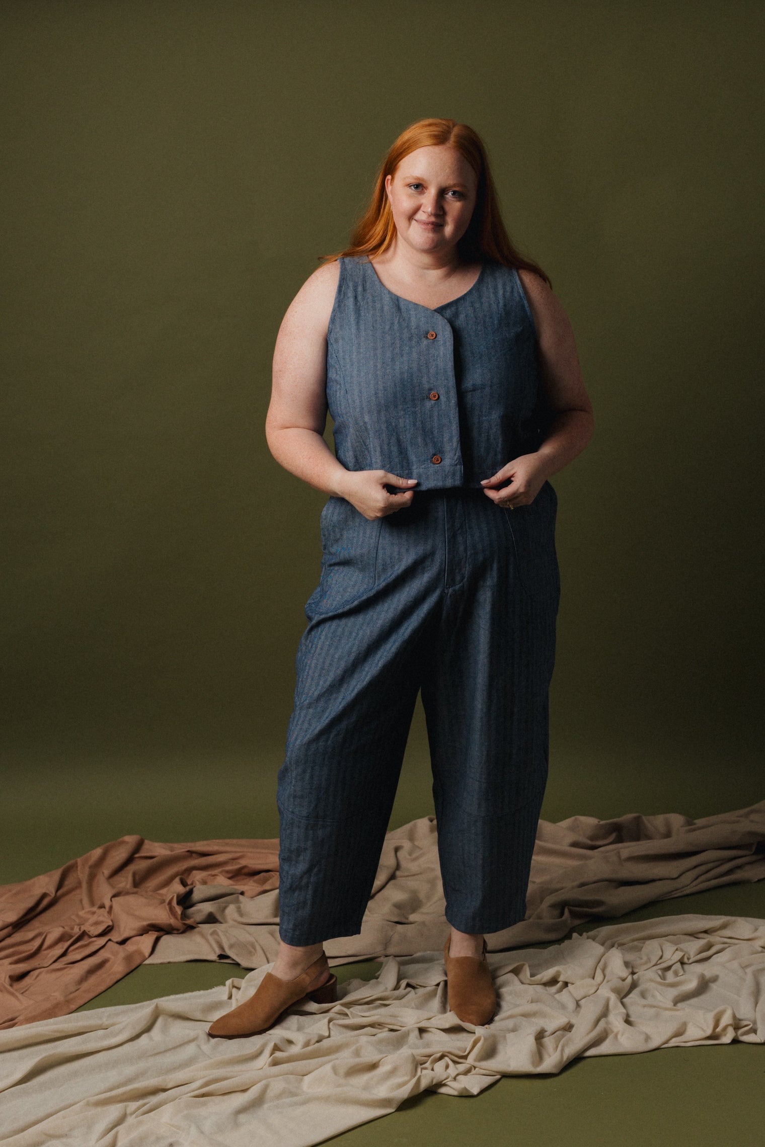 Cecily Vest - Denim