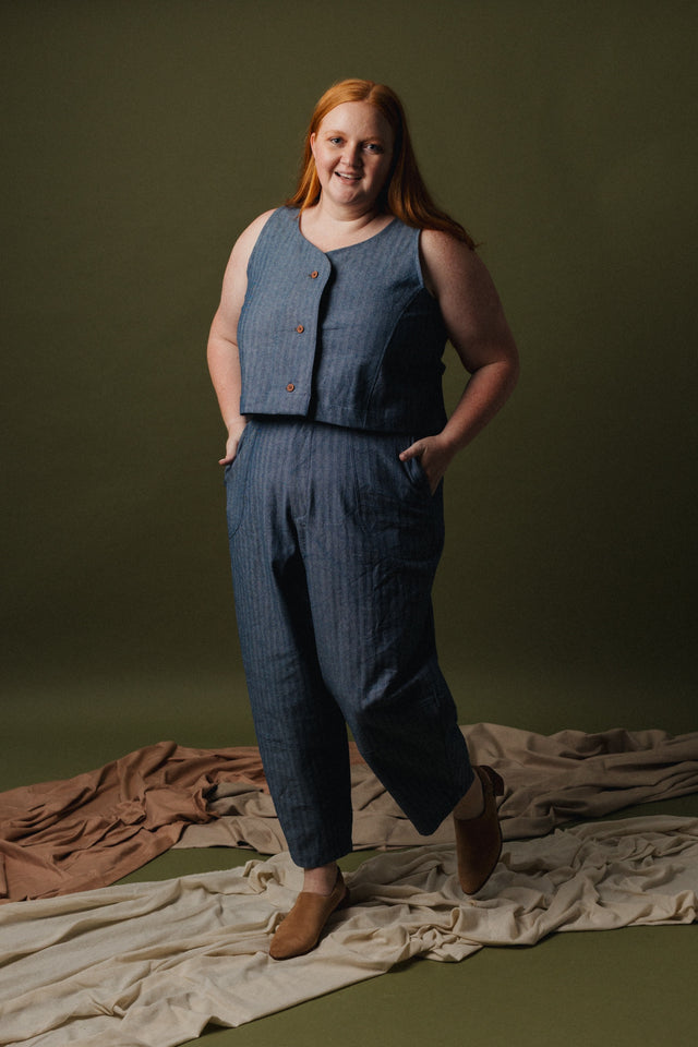Cecily Vest - Denim
