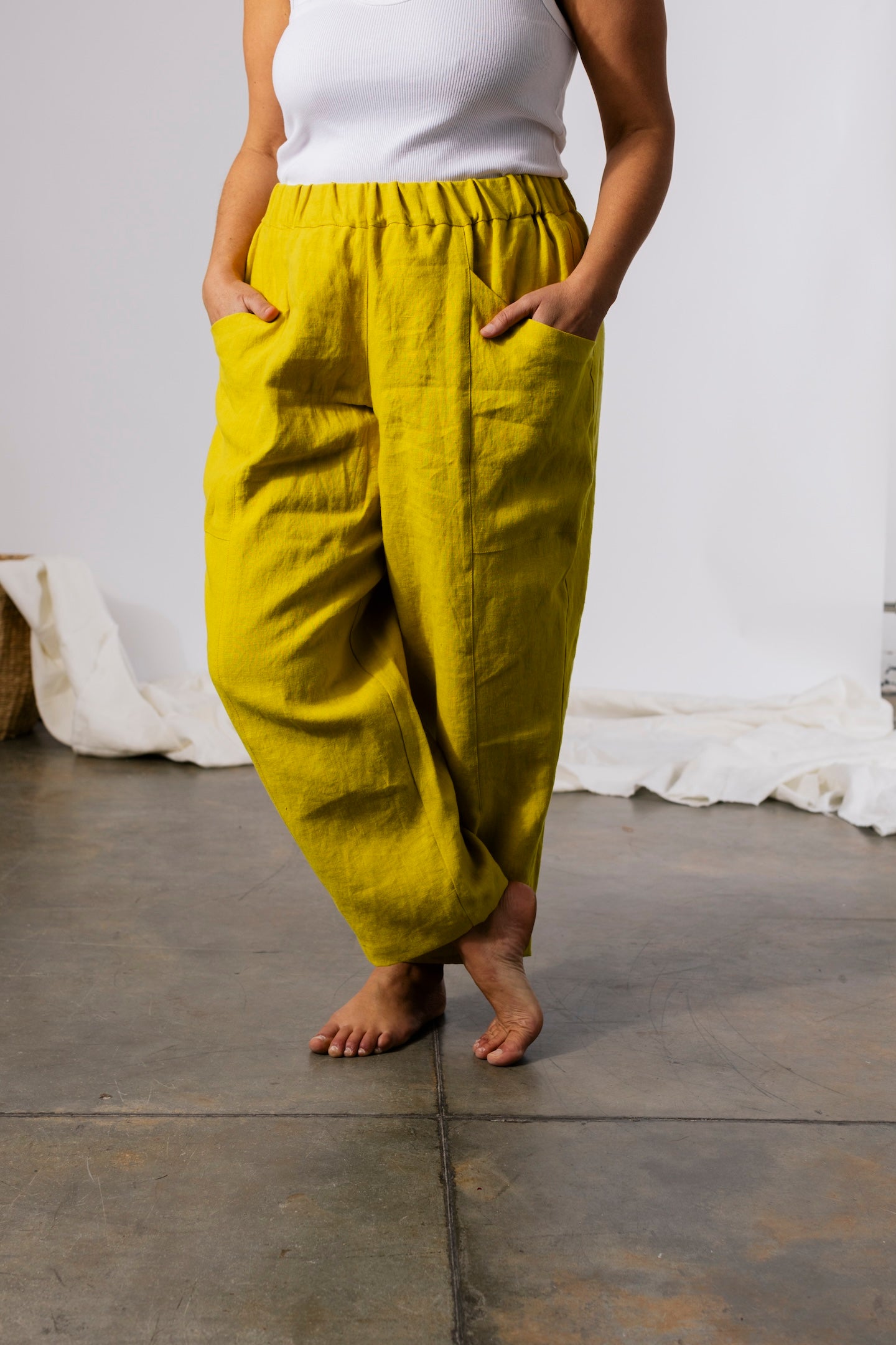 River Pant - Linen – Pamut Apparel