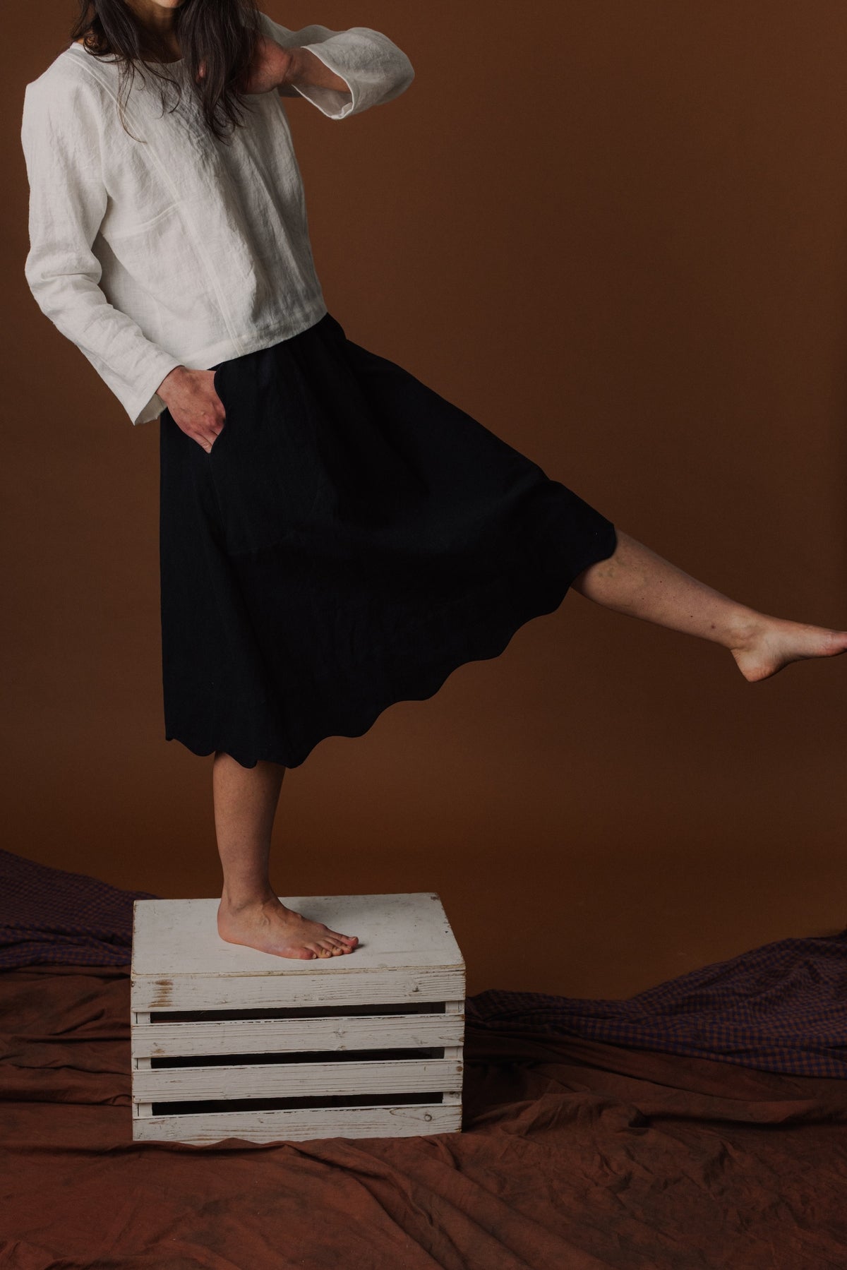 Wavy Skirt - Workcloth
