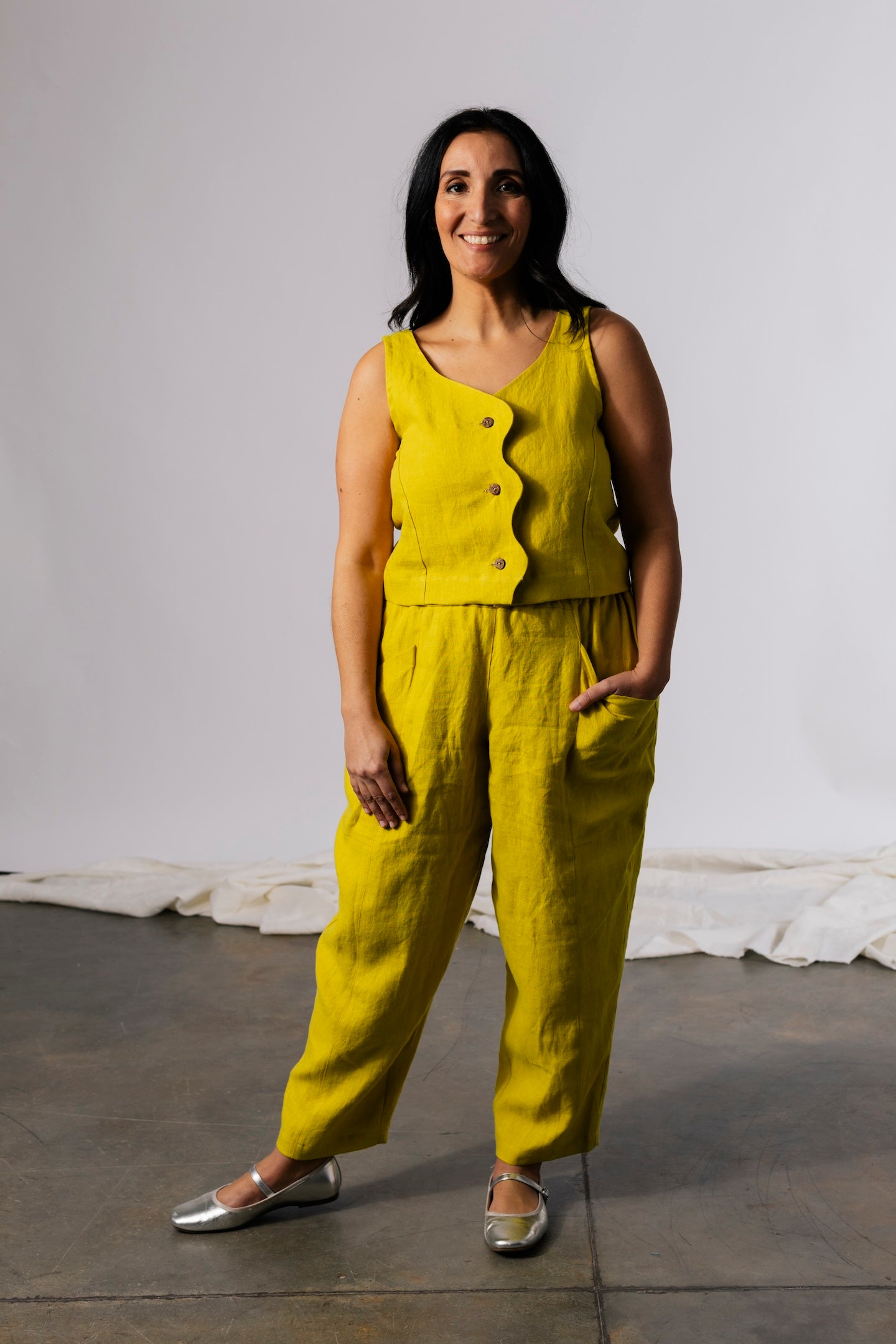 Wavy Top - Linen – Pamut Apparel