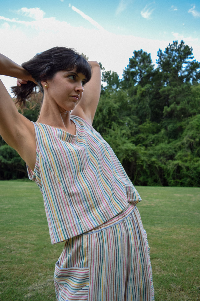 Sunny Top - Handwoven Cotton