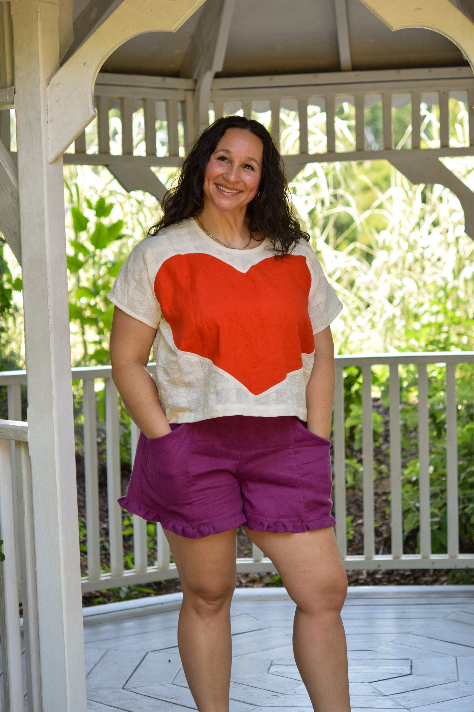 Heart Top - Handwoven Cotton