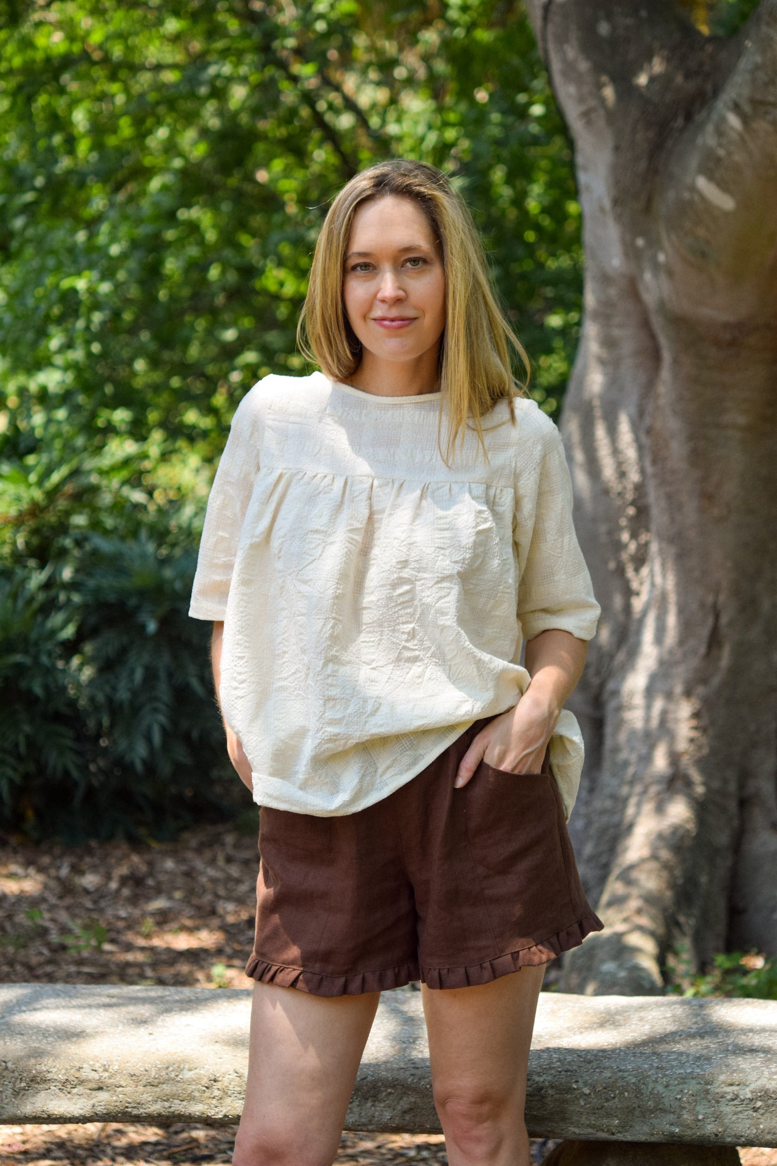 Claire Blouse - Handwoven Cotton