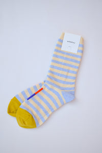 Crew Sock - Periwinkle Stripe