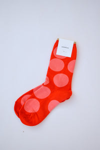 Crew Sock - Red Polka Dot