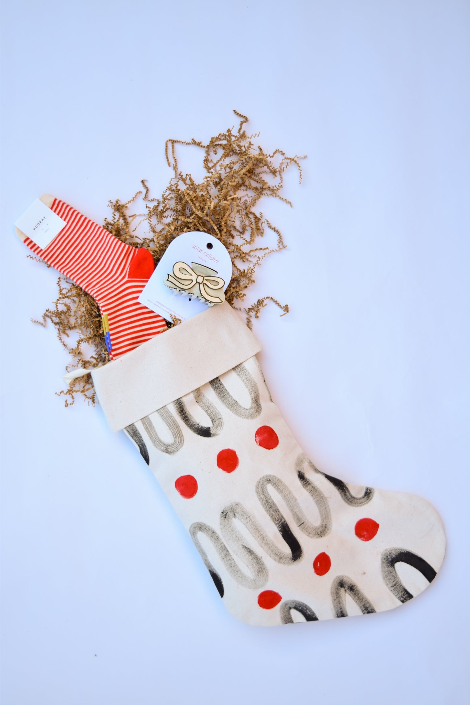 Big Christmas Stocking - Handpainted