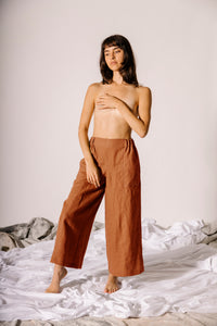 Emil Easy Crop Pant - Linen