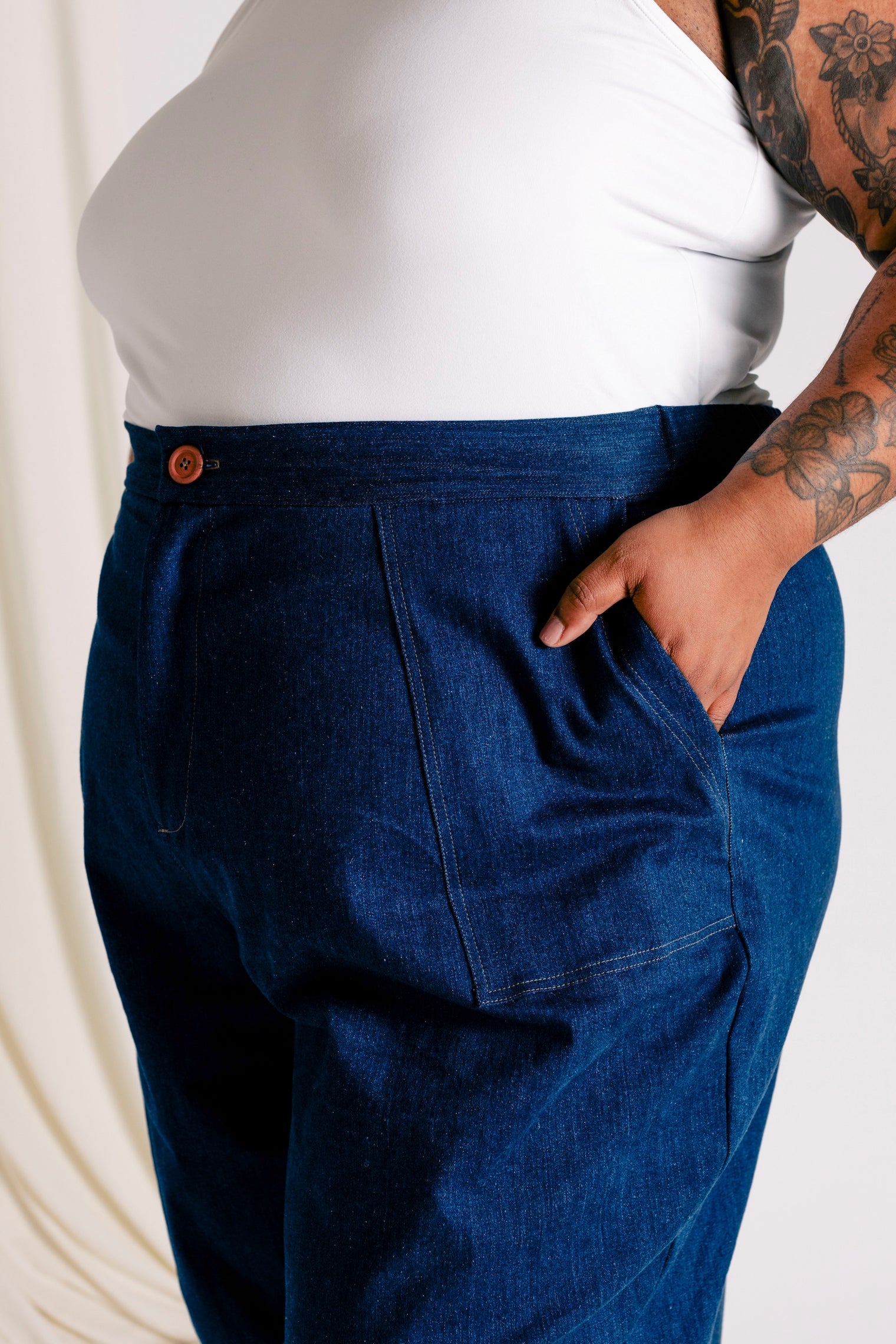 Frankie Wide Pant - Denim