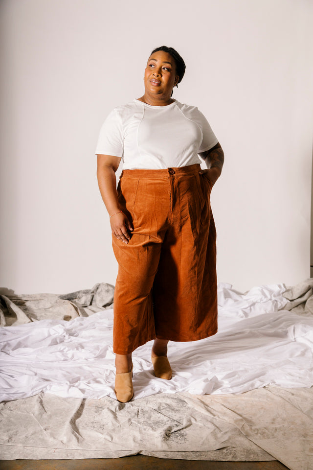 Frankie Wide Pant - Corduroy