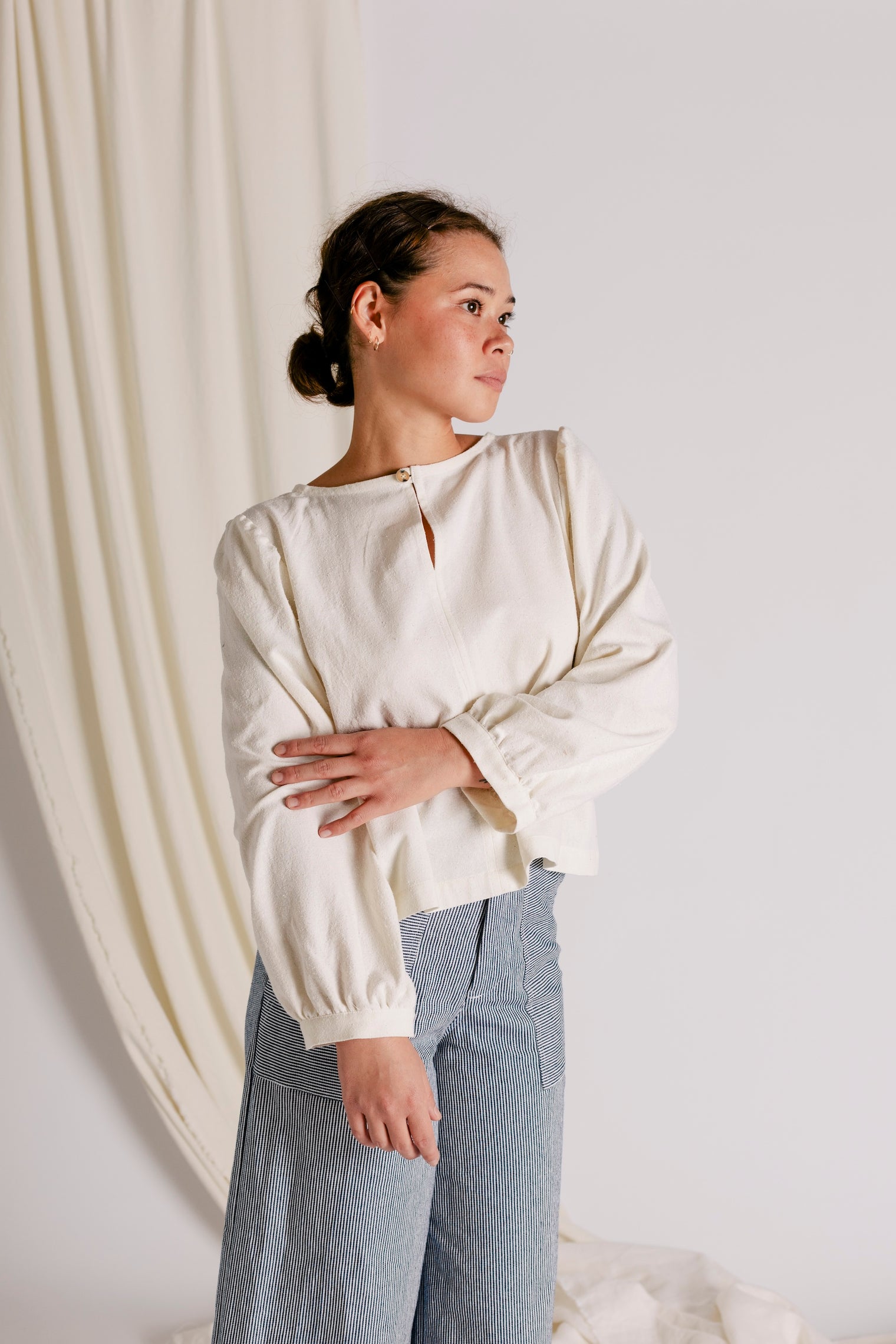 Lucie Top - Raw Silk