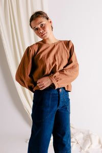 Lucie Top - Handwoven Cotton