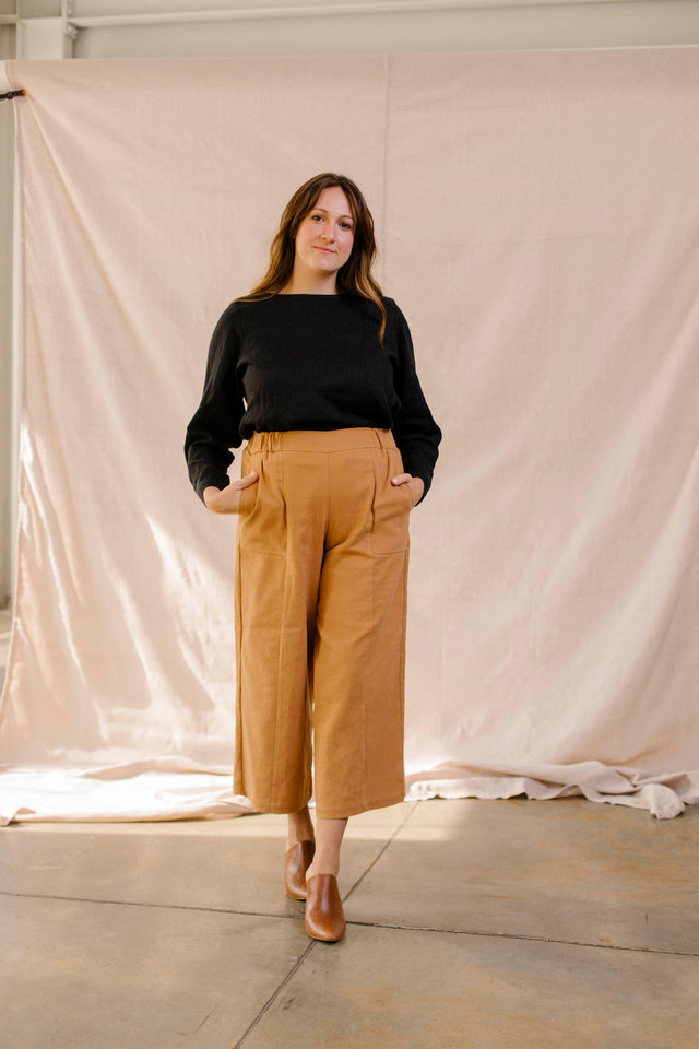 Emil Easy Crop Pant - Brushed Twill