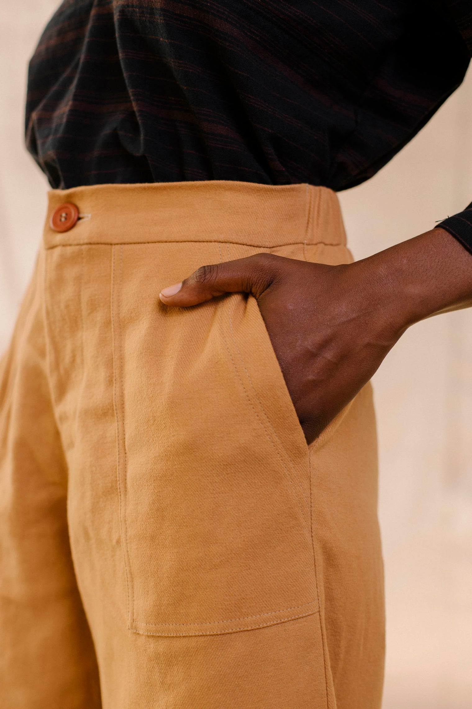 Frankie Wide Pant - Brushed Twill