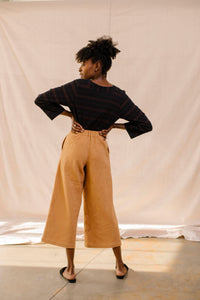 Frankie Wide Pant - Brushed Twill